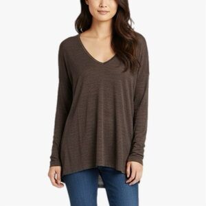 Madewell Brown All Around Long Sleeve Tee